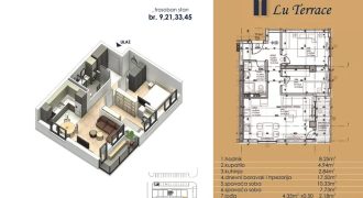 Trosoban stan 52,22 m2 – Budžak