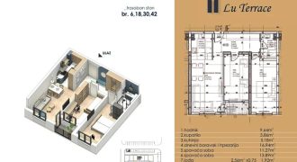 Trosoban stan 60,88 m2 – Budžak