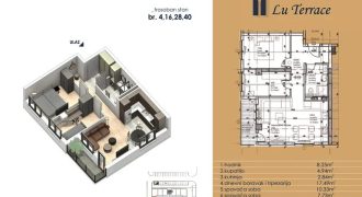 Trosoban stan 52,21 m2 – Budžak