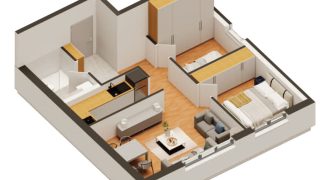 Dosoban stan 51,70 m2 – Budžak