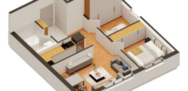 Dosoban stan 51,70 m2 – Budžak