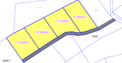 Prodaju se četiri placa po 1000m2 – Šargovac