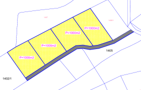 Prodaju se četiri placa po 1000m2 – Šargovac