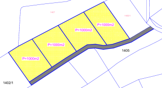 Prodaju se četiri placa po 1000m2 – Šargovac