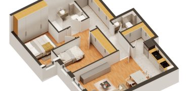 Trosoban stan 62,85 m2 – Budžak